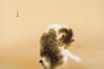 Takeuchi Seihō’s Tabby Cat and an Animal Paradise