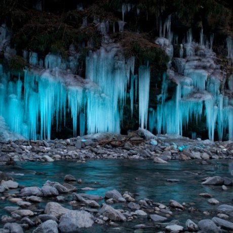 Icicles of Misotsuchi in Chichibu Icicles of Misotsuchi in Chichibu