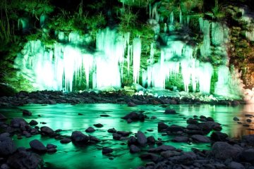 Icicles of Misotsuchi in Chichibu