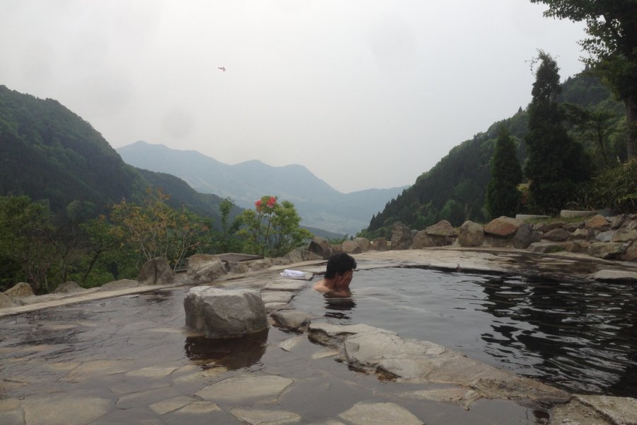 A Hot Spring Bath at 700 Meters
