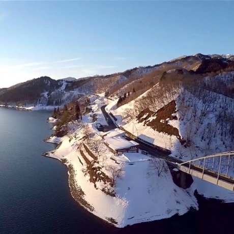 Fukui's Lake Kuzuryu in Winter Fukui's Lake Kuzuryu in Winter