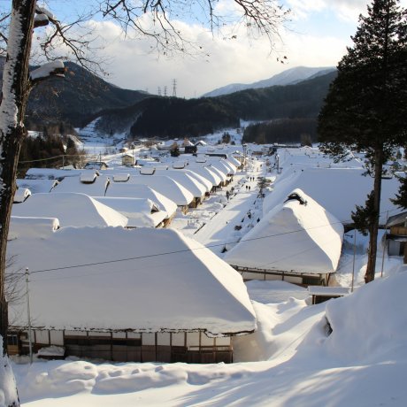 Ouchi-juku under Snow Ouchi-juku under Snow