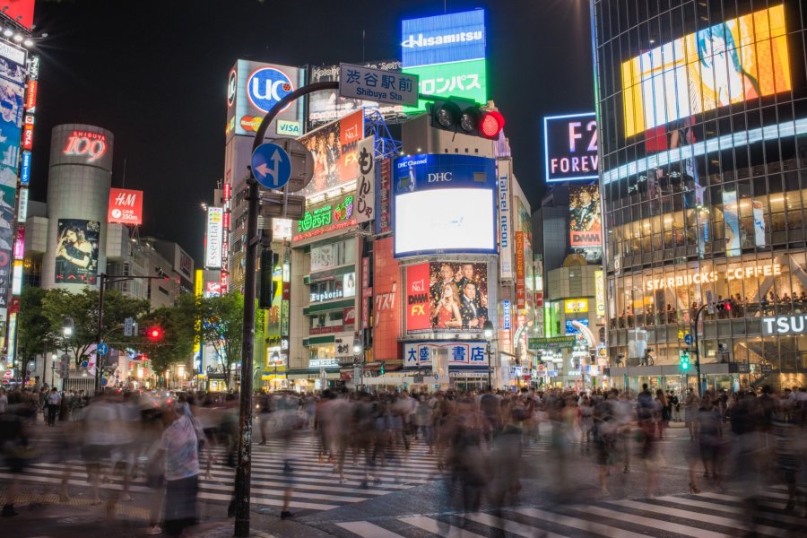 Night Strolling in Tokyo