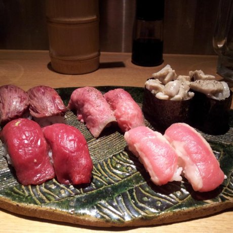 Niku Sushi in Sangenjaya Niku Sushi in Sangenjaya