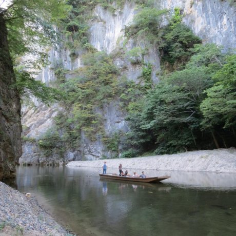 Boat Ride Through Geibikei Gorge Boat Ride Through Geibikei Gorge