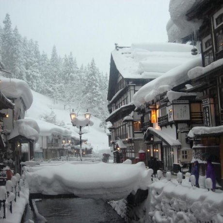Ginzan Onsen in Winter Ginzan Onsen in Winter