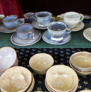 Hagi-yaki coffee mugs: the colors change with time after use