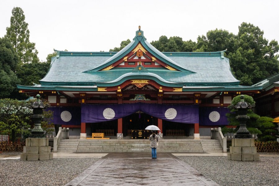 Hie Shrine on a Rainy Day