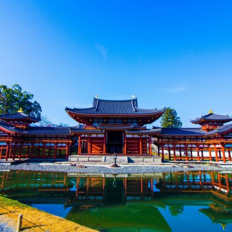 The Phoenix Hall of Byodoin in Uji The Phoenix Hall of Byodoin in Uji