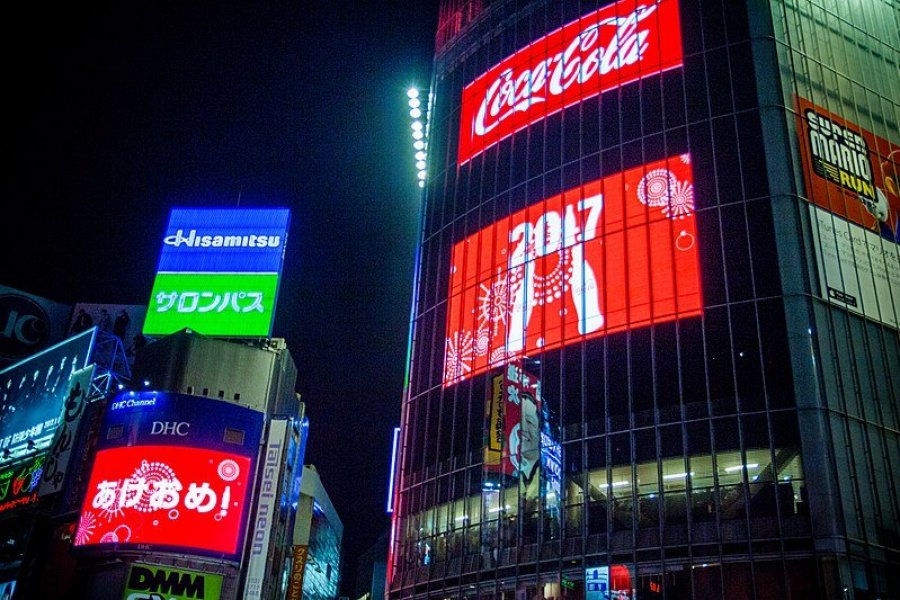 Shibuya Crossing New Year Countdown