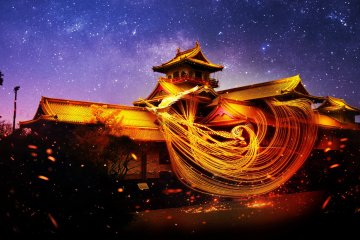 Ethics Lights Toyama Castle Projection Mapping