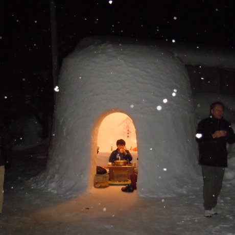 The Mounds of Snow in Yokote The Mounds of Snow in Yokote