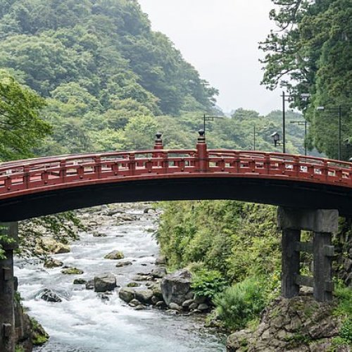 Futarasan Shrine's Shinkyo Bridge.