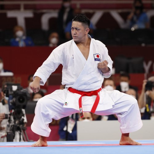 A martial arts expert at Nippon Budokan